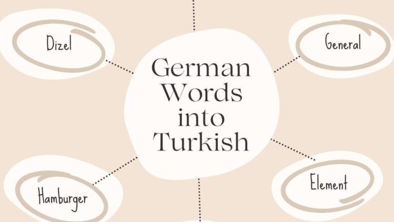 The Words That From German into Turkish!